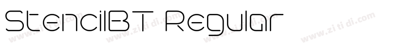 StencilBT Regular字体转换 StencilBT Regular字体转换